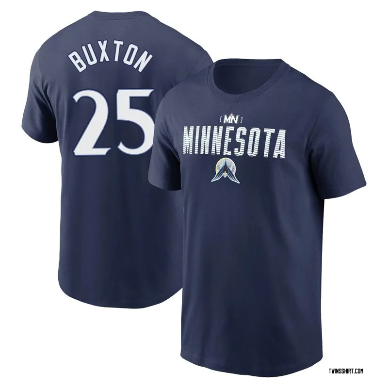 Byron Buxton Minnesota Twins Men's Navy 2024 City Connect Graphic Name & Number T-Shirt