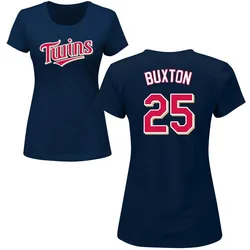Byron Buxton Minnesota Twins Women's Navy Roster Name & Number T-Shirt -
