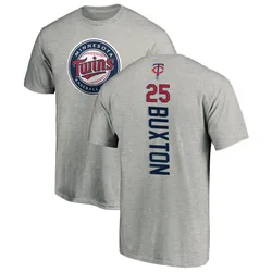 Byron Buxton Minnesota Twins Youth Backer T-Shirt - Ash