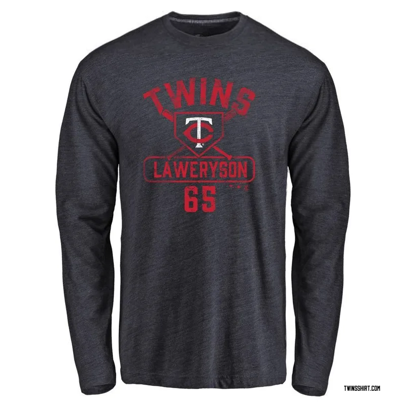 Cody Laweryson Minnesota Twins Men's Navy Base Runner Tri-Blend Long Sleeve T-Shirt -