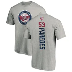 Michael Paredes Minnesota Twins Men's Backer T-Shirt - Ash