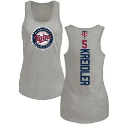 Ryan Kreidler Minnesota Twins Women's Backer Tri-Blend Tank Top - Ash