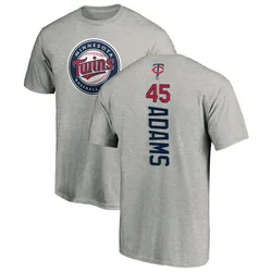 Travis Adams Minnesota Twins Men's Backer T-Shirt - Ash