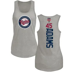 Travis Adams Minnesota Twins Women's Backer Tri-Blend Tank Top - Ash