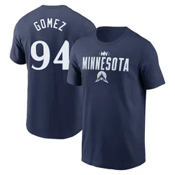 Yoendrys Gomez Minnesota Twins Men's Navy 2024 City Connect Graphic Name & Number T-Shirt