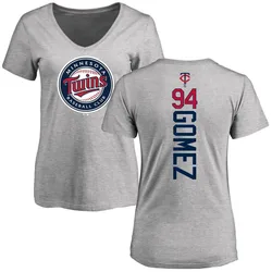 Yoendrys Gomez Minnesota Twins Women's Backer Slim Fit T-Shirt - Ash
